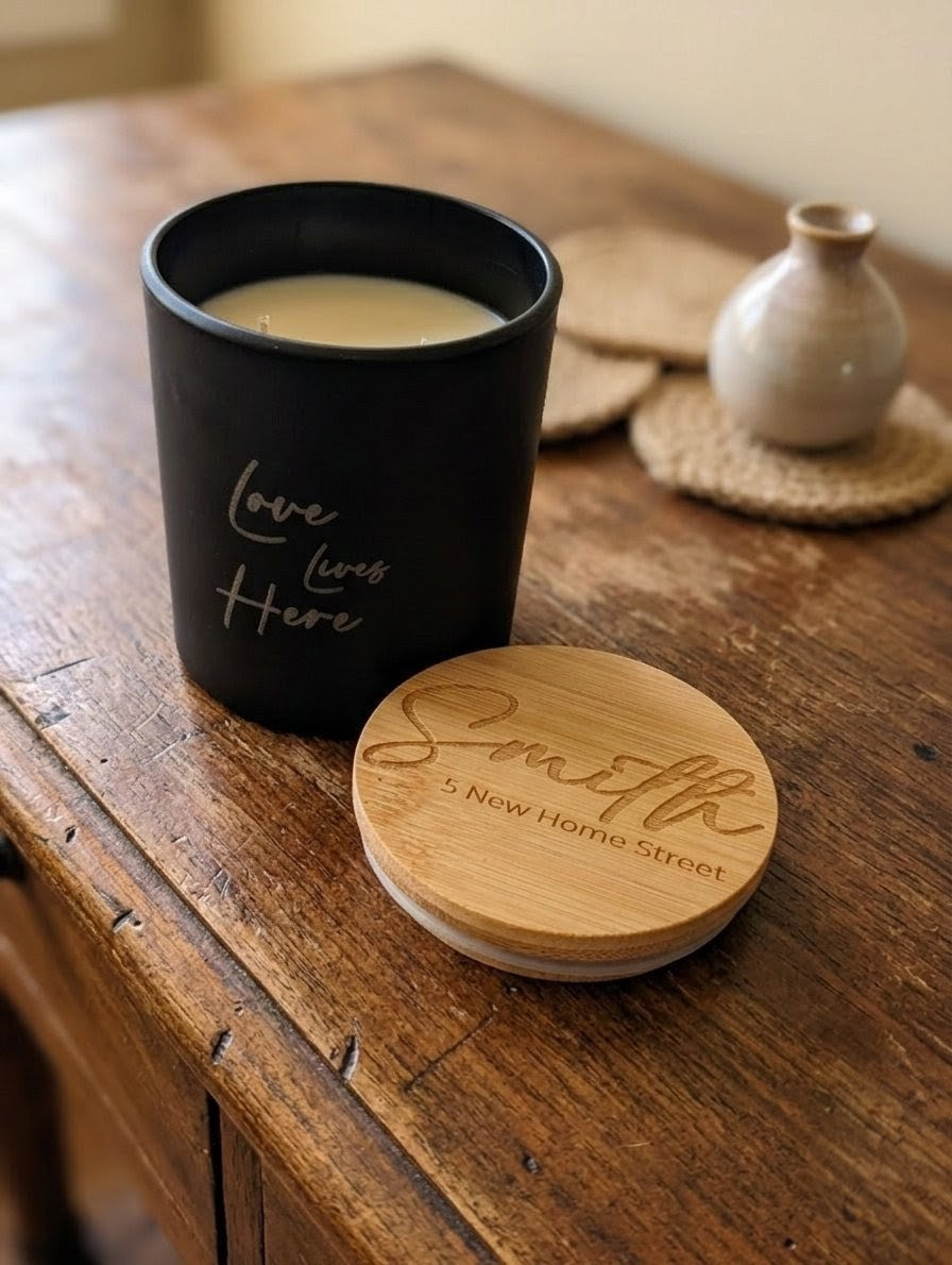 Custom Engraved Candles