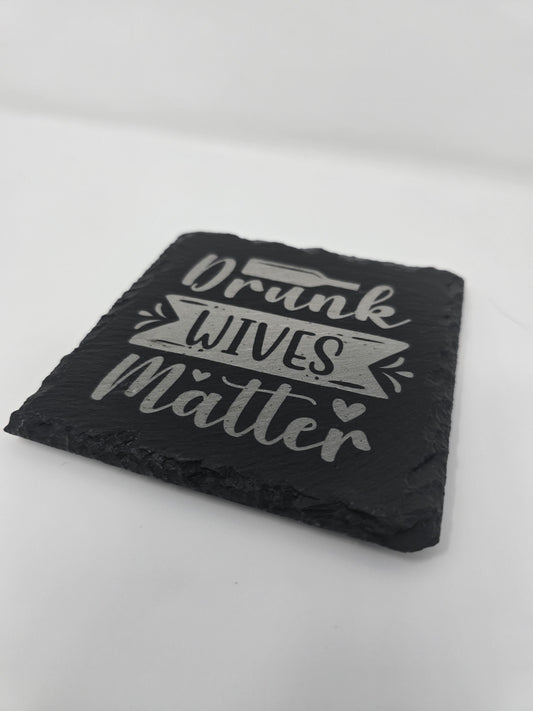 Engraved coaster, Slate Coaster, Engraved slate coaster, coaster set, personalized coaster, funny coasters, coaster gift