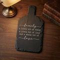Engraved Slate Board – Family Quote – Custom Cutting Board –
